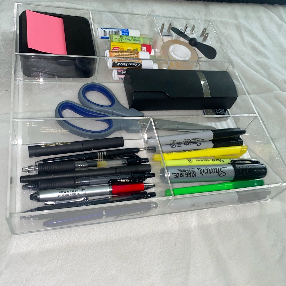Acrylic Desk Drawer Organizer